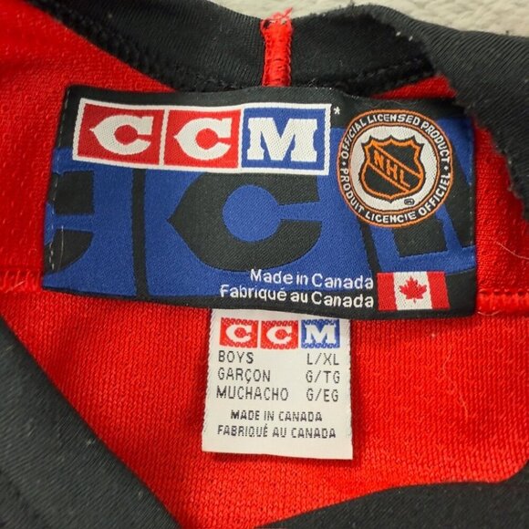 CCM Vintage Ottawa Senators Hockey Jersey Youth Size L/XL - Picture 12 of 13